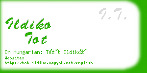 ildiko tot business card